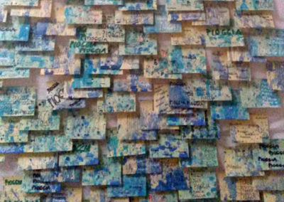 Post-it Art | Rain (Pioggia) - 1994